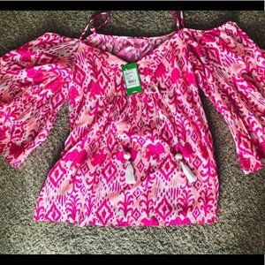 Lilly Pulitzer Alanna Top in Tons of Fun print
